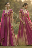 Magenta buta anarkali