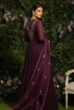 Wine Multi Resham Anarkali
