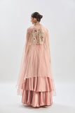 Pink Cape and Skirt Set