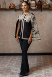 Black Embroidered Silk Jacket - Shreeka