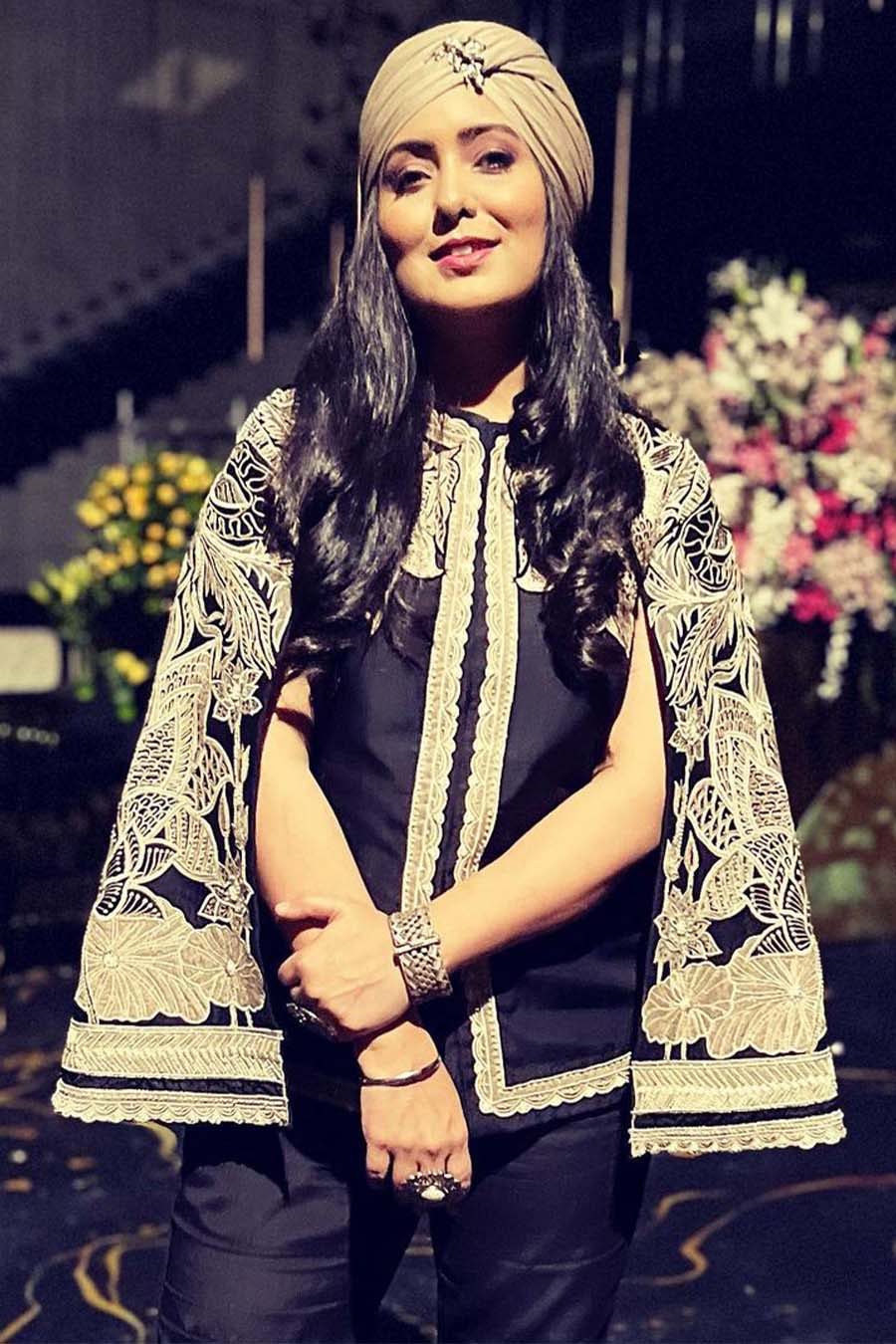 Black Embroidered Silk Jacket - Shreeka

