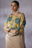 Beige silk Embroidered Kurta - Shreeka