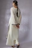 Ivory georgette embroidered kurta set