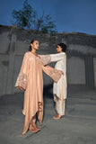 Ivory dupion silk kaftan set