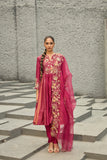 Magenta Chanderi Suit - Shreeka
